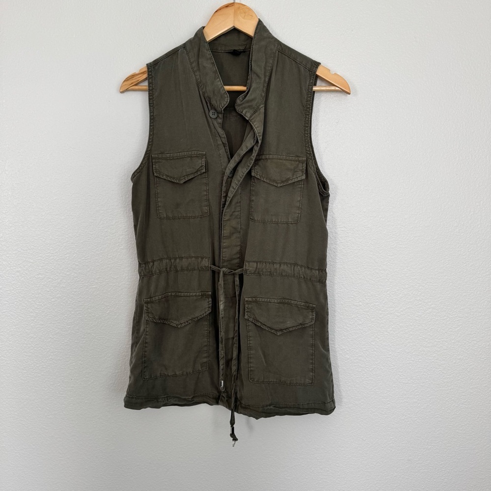 Women’s Olive Green Utility Vest Gorp Core Streetwear Hiking Outdoor Size Small - Picture 2 of 5